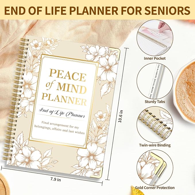 Peace of Mind Planner, Spiral End of Life Planner - Image 2