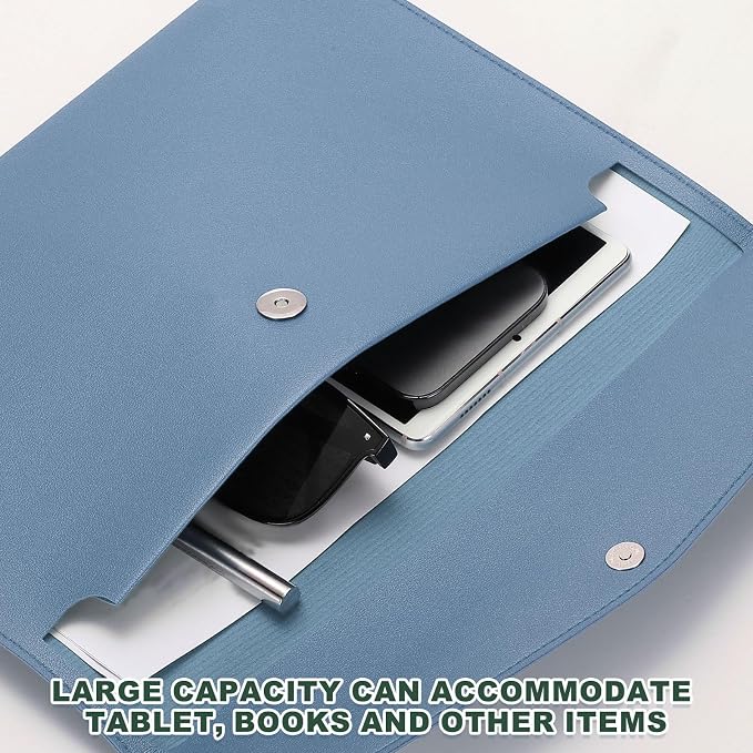 PATIKIL PU Leather A4 File Folder, Document Holder Filing Organizer Portfolio - Image 3