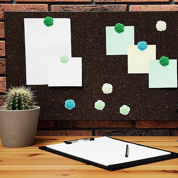 YOUDEFUL 60Pcs Decorative Pushpins, Cork Board Tacks, Bulletin Board Tacks - Image 6