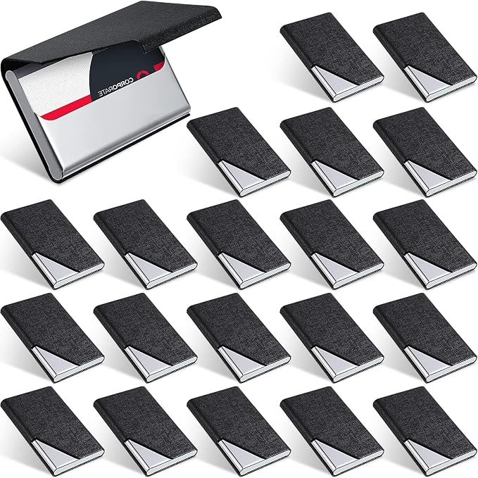 Yexiya 20 Pieces PU Leather Business Card Holder by Yexiya