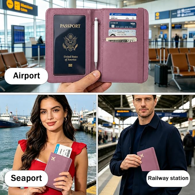 ZOPPEN RFID Blocking Passport Holder - Image 8