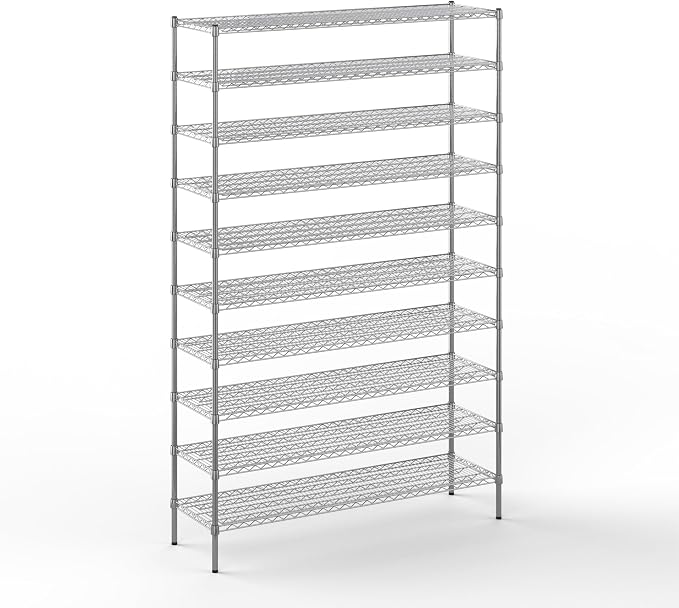 Regal Altair 18" Deep x 60" Wide x 96" Height Wire Shelving Kit | 10-Tier | NSF by Regal+Altair