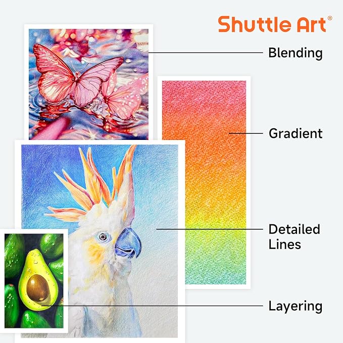 Shuttle Art 172 Colored Pencils - Image 7