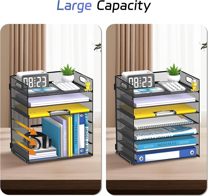 7-Tier Paper Organizer for Desk, Letter Tray - Image 5