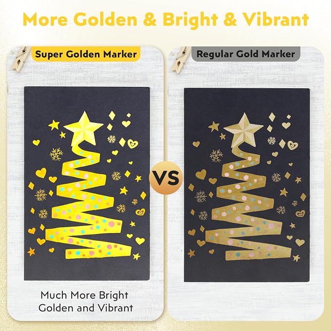 HOTU 5 Pack Super Gold Paint Markers - Image 5