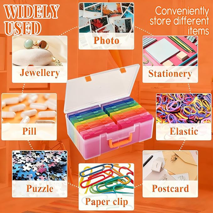 Photo Storage Box 5 x 7 Inches, 18 Inner Photo Cases - Image 7