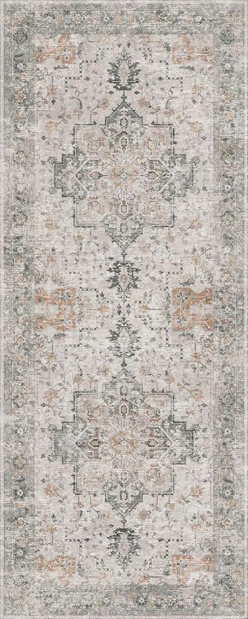 GENIMO Runner Rug 2x10 Machine Washable Non Slip Vintage Hallway Runner Rug - Image 7