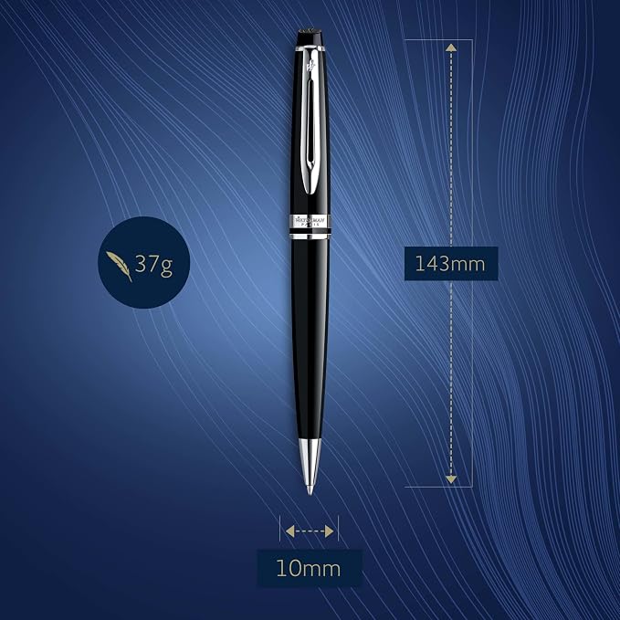 Waterman Expert Ballpoint Pen, Gloss Black - Image 3