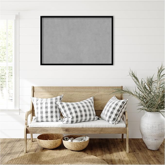 Amanti Art Black Framed Magnetic Board 25x37 Large Vision Board - Image 5