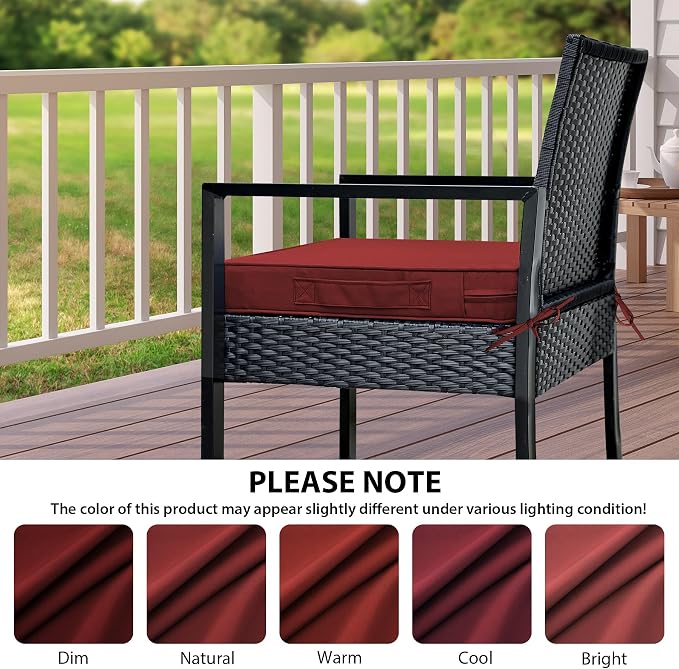 IPYNBAP Outdoor Chair Cushions Set of 4 -Waterproof Outdoor Seat Cushions - Image 7