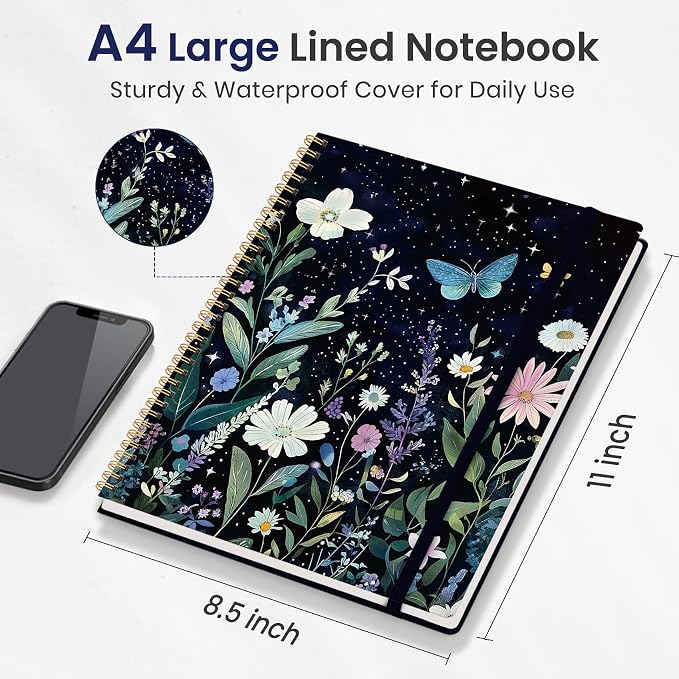 Taja Large Spiral Lined Journal - Image 5