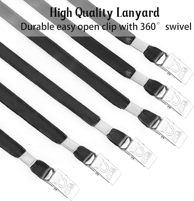 LOCONHA 100 Pack Black lanyards Lanyards - Image 3