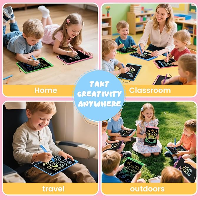 4 Pack LCD Writing Tablet for Kids, Erasable and Reusable Toddler Doodle Board - Image 5