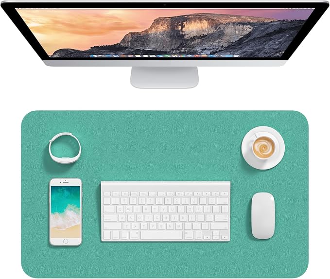 Hsurbtra Desk Pad, 23.6" x 13.8" PU Leather Desk Mat, M Extended Mouse Pad by Hsurbtra