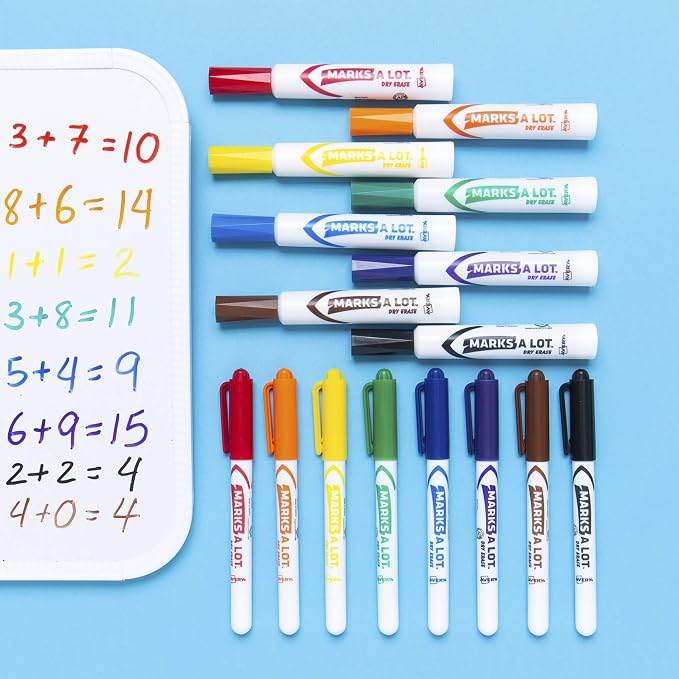 AVERY Marks A Lot Dry Erase Markers, Low Odor White Board Markers - Image 6