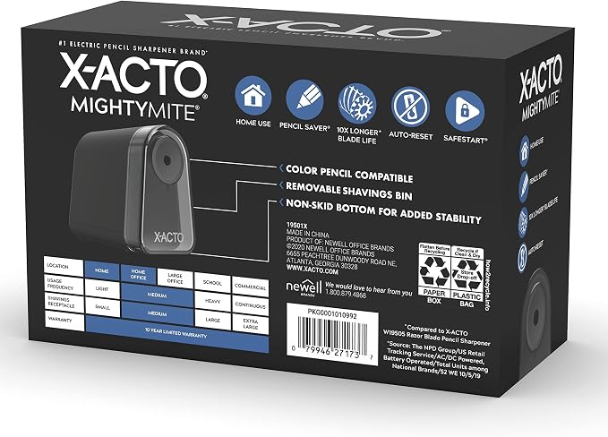 X-ACTO Pencil Sharpener, Mighty Mite Electric Sharpener, - Image 9
