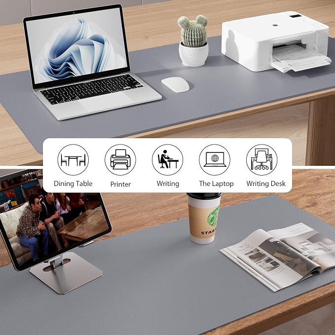 Aothia Faux Leather Desk Mat - Image 6