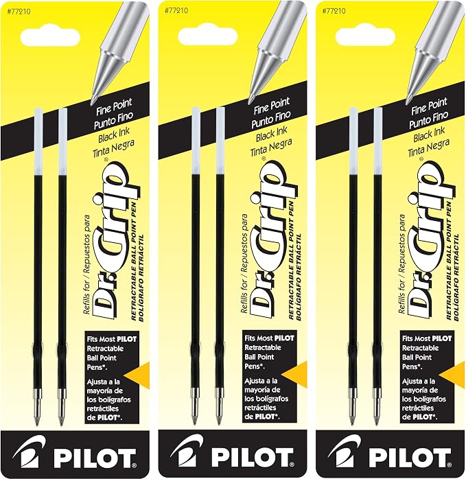 Pilot Better/EasyTouch/Dr Grip Retractable Ballpoint Pen Refills, Fine Point by PilotCorporationofAmerica