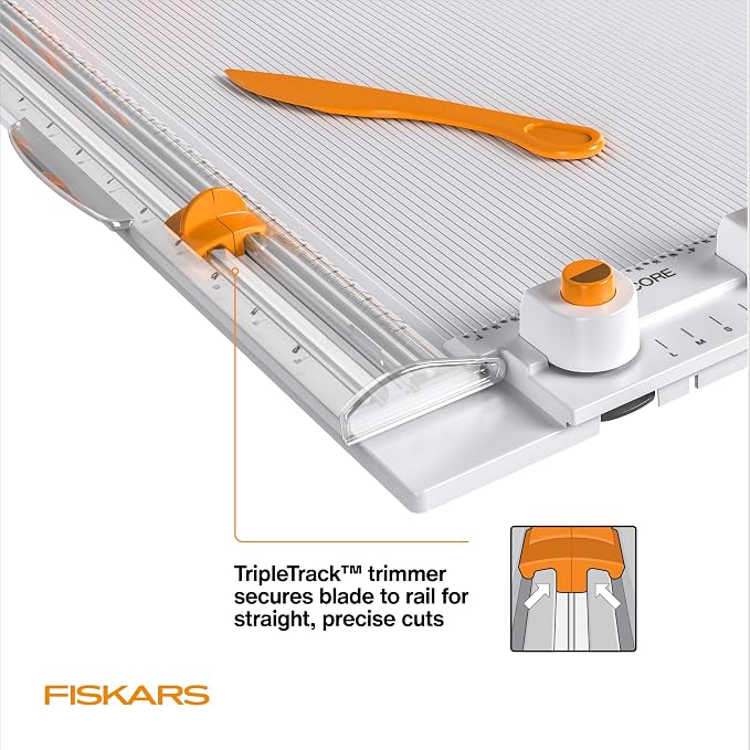 Fiskars 12" All-in-One PPC Tool, TripleTrack System, Scoring Surface, Pom Pom - Image 2