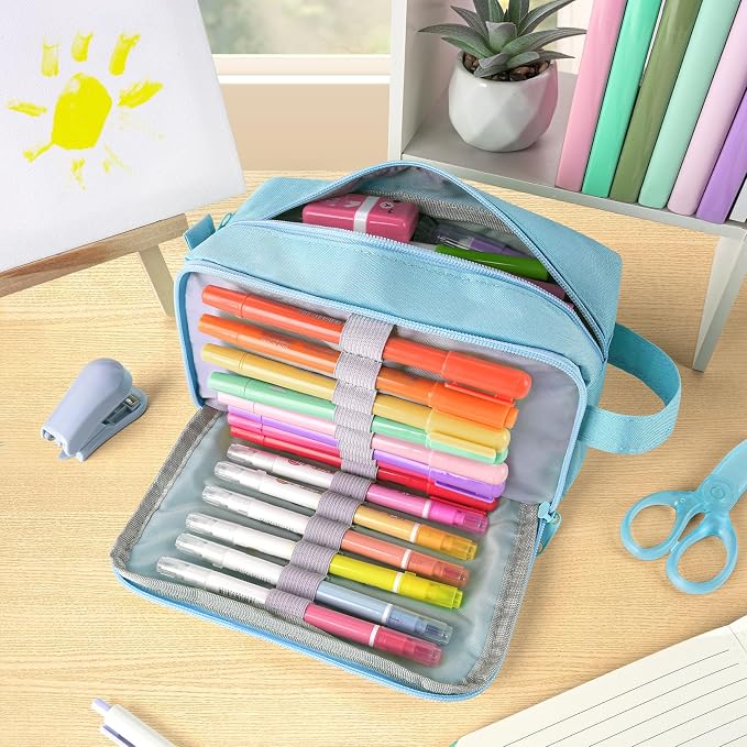 Sooez Original High Capacity Pencil Case, Big Pencil Bag Pouch Box Organizer - Image 2