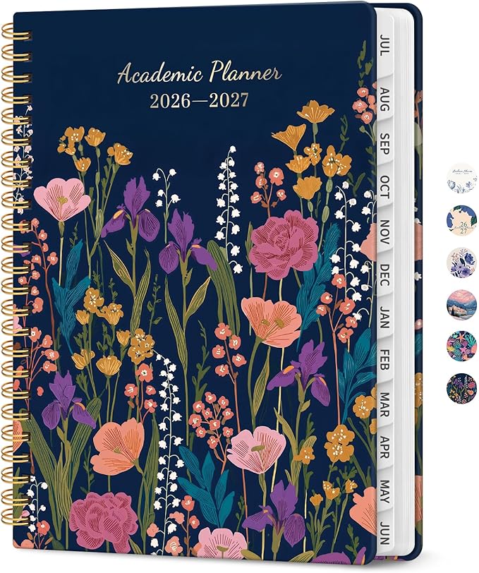Planner 2026-2027, Academic Year Monthly and Weekly Calendar Planner, Jul 2026 by Taja