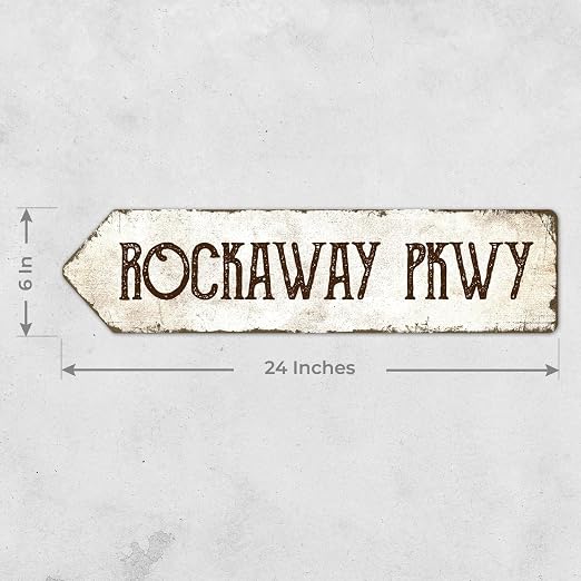 Rustic Custom Sign, Personalized Left Directional Metal Composite Street Sign - Image 2