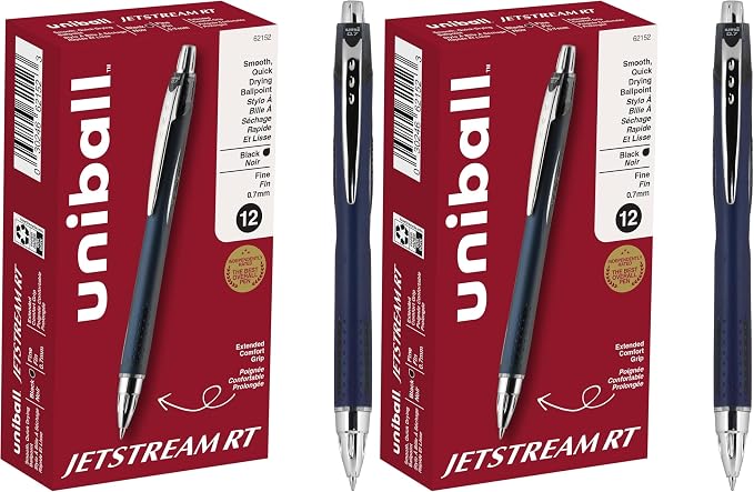 uniball Jetstream RT Ballpoint Pens, Fine Point by uni-ball