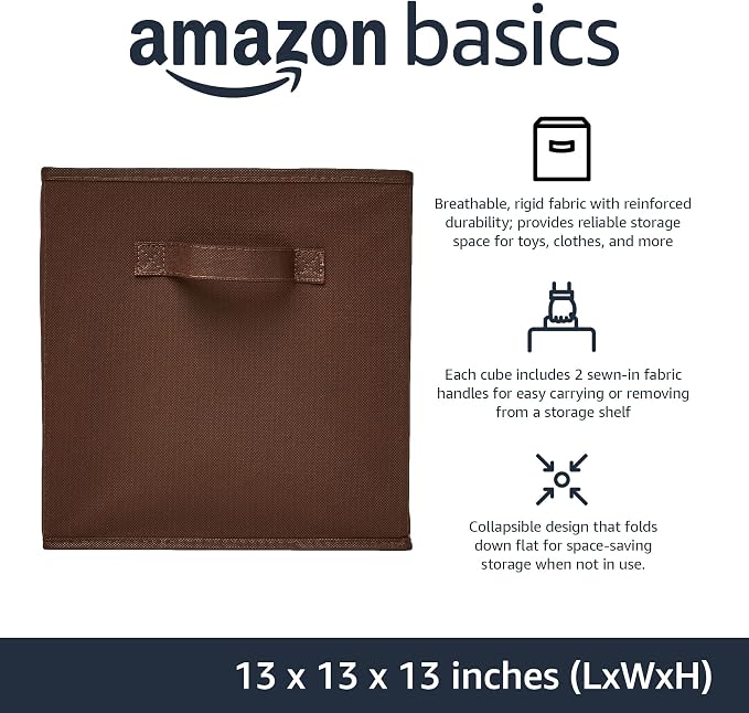 Amazon Basics Collapsible Fabric Storage Bins - Image 2