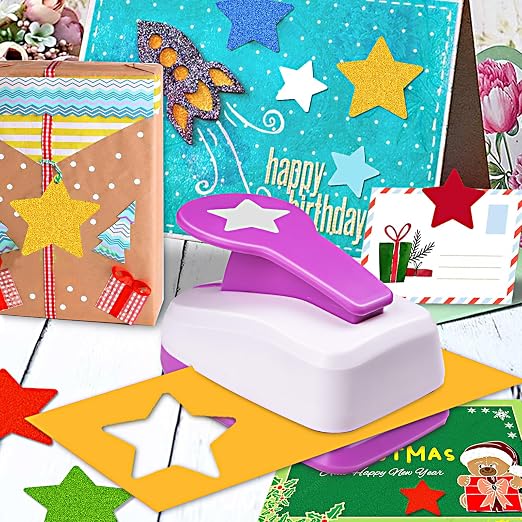 Star Hole Punch 2 inch, Star Paper Punch, Stars Shaped Hole Punch, Scrapbooking - Image 3