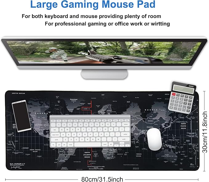 Professional Large Mouse Pad, 31.5 x 11.8 in Extended Gaming Mouse Pad - Image 3