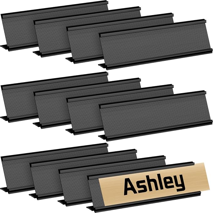 LEIFIDE 12 Pack Aluminum Name Plate Holder by LEIFIDE
