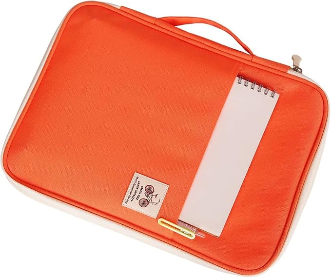 JAKAGO A4 Travel Portfolio Multifunctional Document Organizer Zippered Case - Image 8