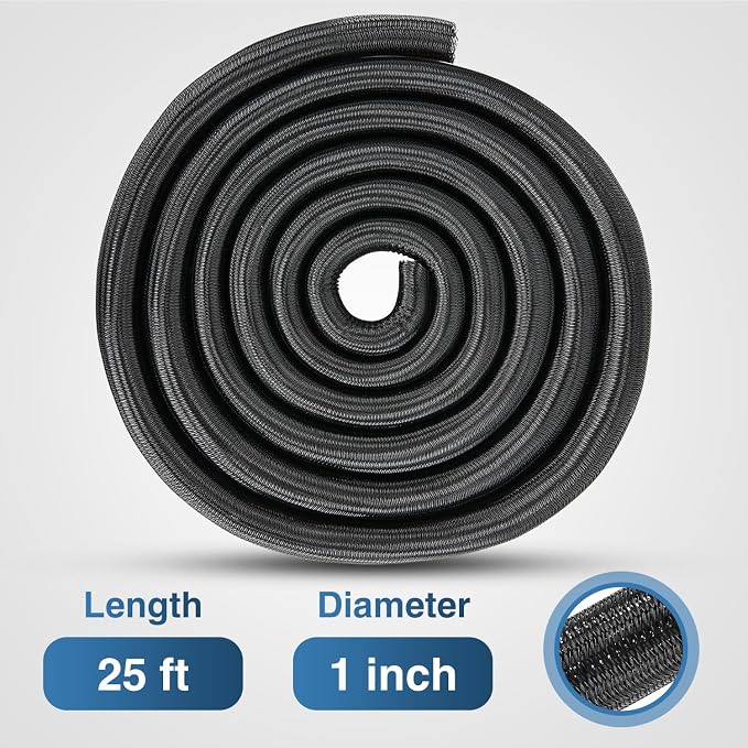 Nilight Cable Sleeve, 25ft-1inch Cord Management Sleeves, Braided Sleeving - Image 2