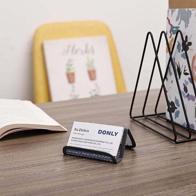Mr. Pen- Metal Mesh Business Card Holders, 3 Pack, and Business Use, Flat and - Image 5