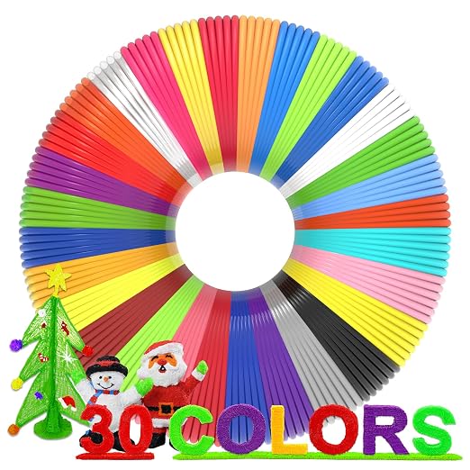 3D Pen Filament Refills 30 Colors, Bonus 250 Stencils eBooks by dikale