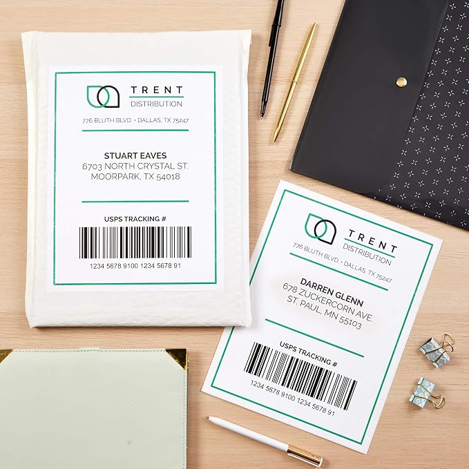 Avery Half-Sheet Printable Shipping Labels, 5.5" x 8.5" Customizable Stickers - Image 6