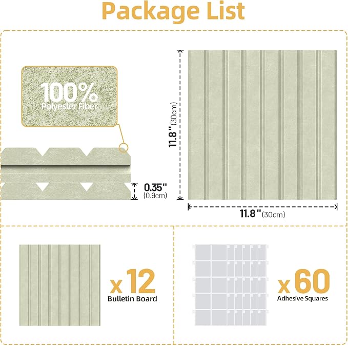 Large Cork Board for Wall 36" x 48" Sage Bulletin Board - Image 7