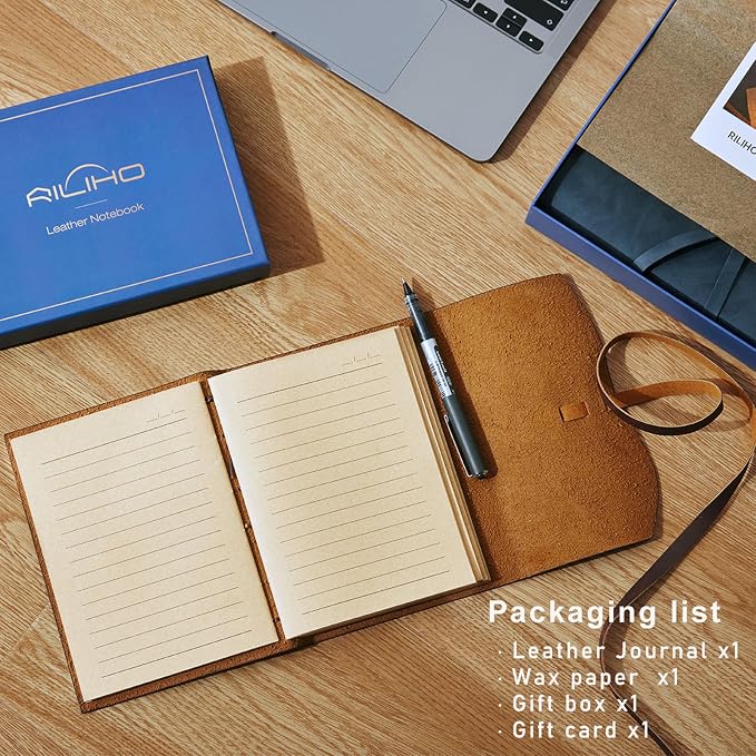RILIHO Leather Journal Notebook - Image 2