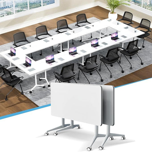 Conference Table, 55.1''Folding Conference Room Table by Unknown