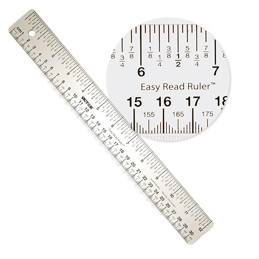 12 Inch Easy Read Ruler, Shatterproof by Victor