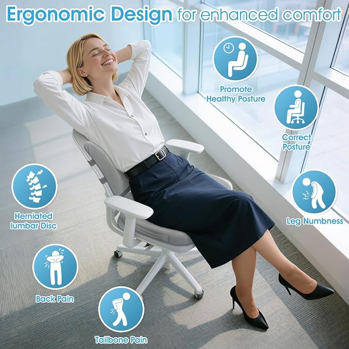CushZone Seat Cushion, Lumbar Support Pillow - Image 5