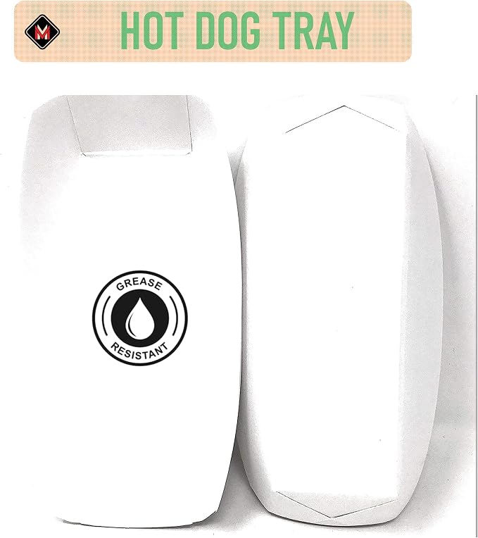 Mr Miracle 7 Inch Paper Hot Dog Tray in White. Pack of 250. Disposable - Image 5