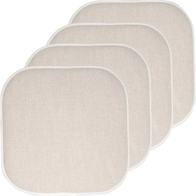 Sweet Home Collection Chair Cushion Memory Foam Pads Honeycomb Pattern Slip Non by SweetHomeCollection