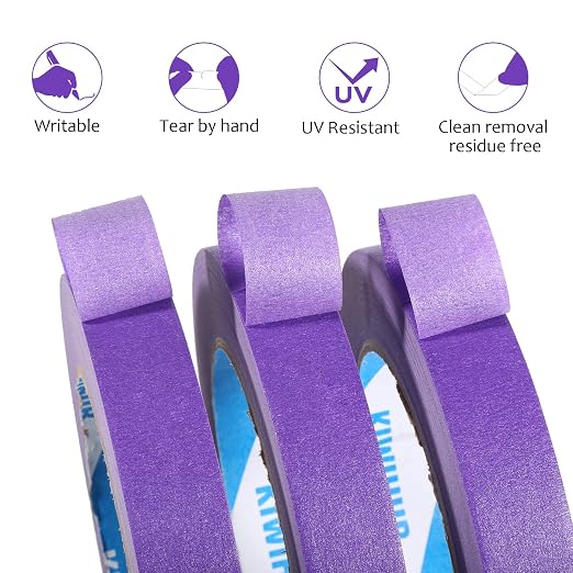 KIWIHUB Purple Painters Tape, DIY Crafting, Decoration and School Projects - Image 5