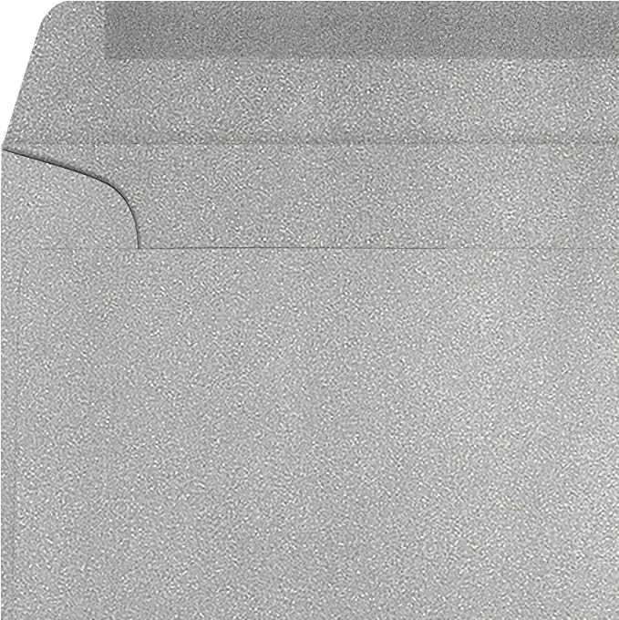 LUXPaper 9 x 12 Booklet Envelopes | Silver Metallic | 80lb. Text | 250 Qty - Image 4