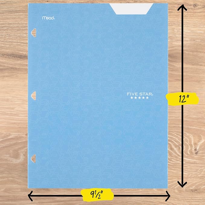 Five Star 4-Pocket Folder, Paper Folder, Fits 3-Ring Binders, Holds 8-1/2" x - Image 5