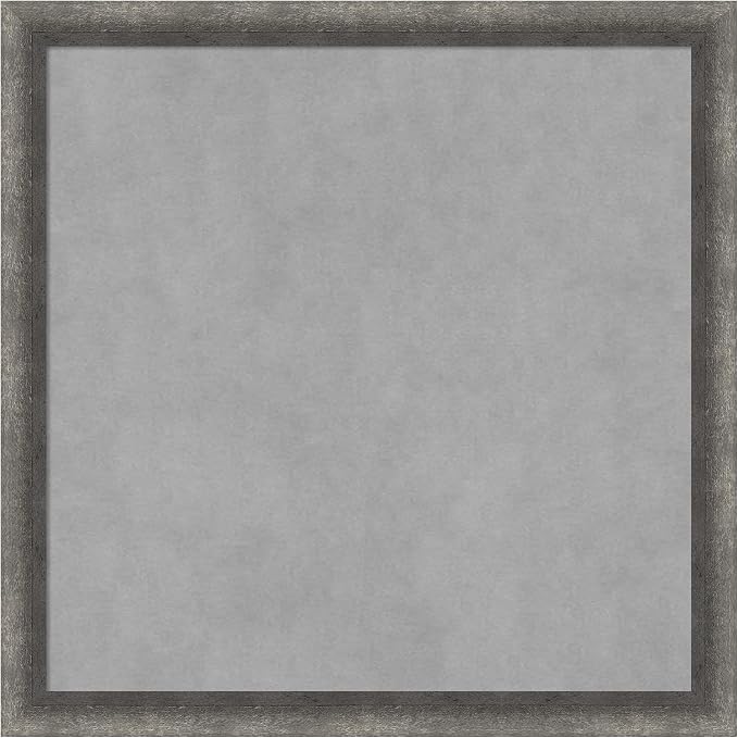 Amanti Art Grey Framed Magnetic Board 22x22 Medium Vision Board by AmantiArt