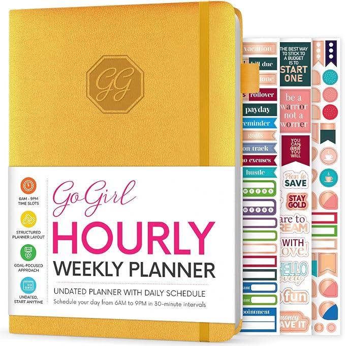 GoGirl Weekly Schedule Planner – Hourly Work & Life Planner by GoGirlPlanner