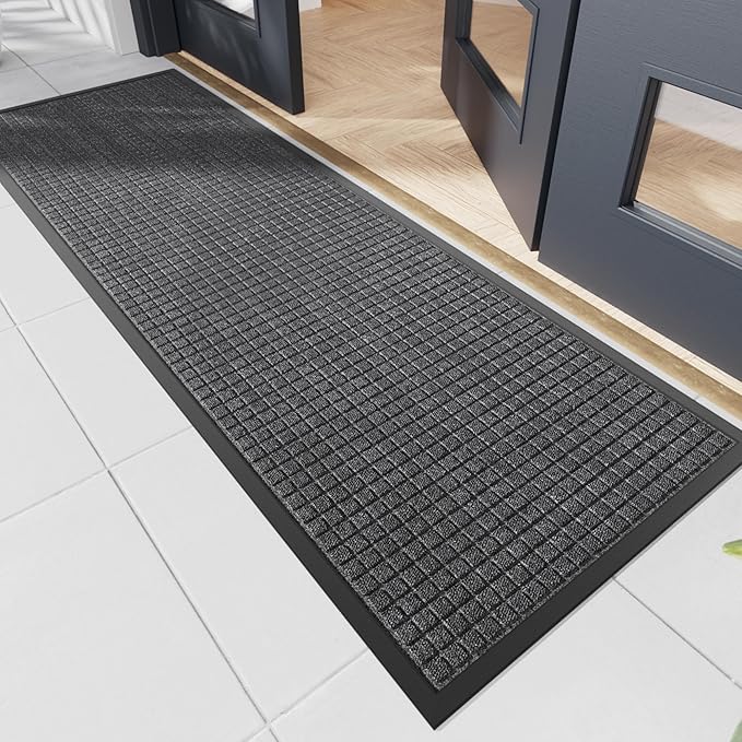 Durable Front Door Mat, 72" x 24" Heavy Duty Indoor Outdoor Doormat for Entryway, Non-Slip Rubber Backing, Stain and Fade Resistant Commercial Floor Mat for Home Office Entry-DeskLoop Office