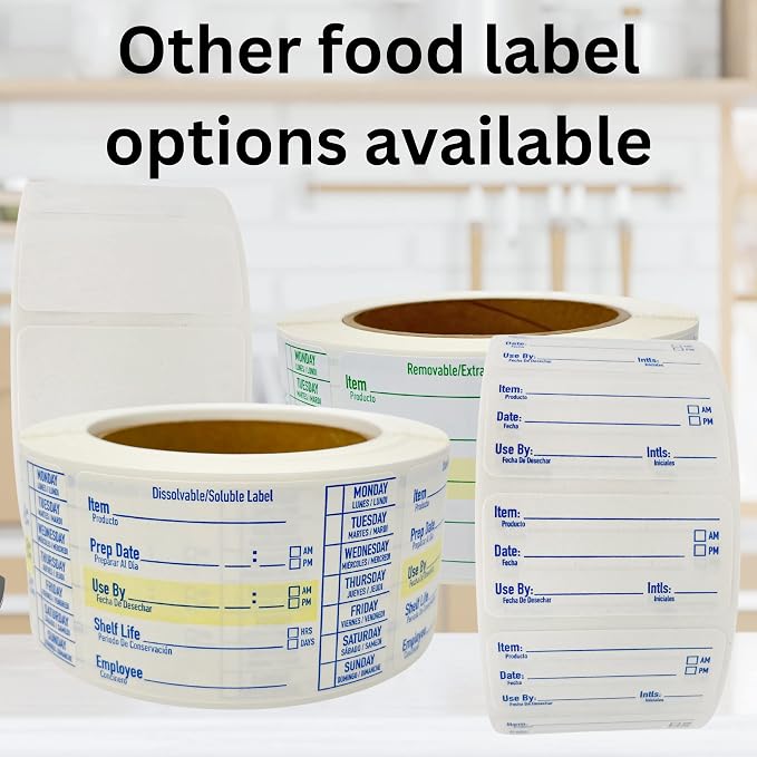 2x1 Dissolvable Food Labels, 250 Label Stickers, Bottle Labels - Image 6